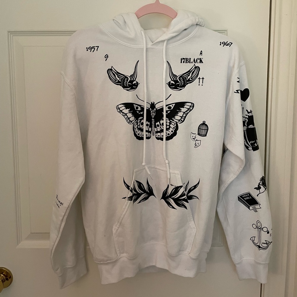 Harry Styles Tattoo Hoodie | Approx. 2016-17